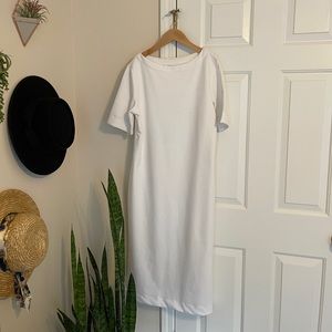White T-Shirt Midi Dress